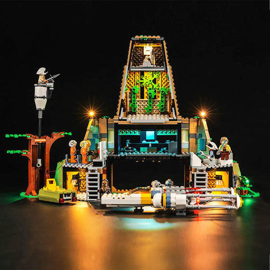 BrickBling - LED Licht Set für LEGO Rebellenbasis auf Yavin 4 (75365) inkl. Fernbedienung