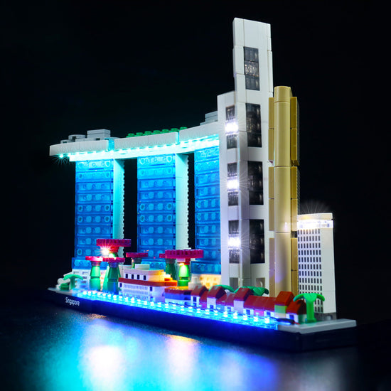 BrickBling - LED Licht Set für LEGO Skyline Series Singapur (21057)