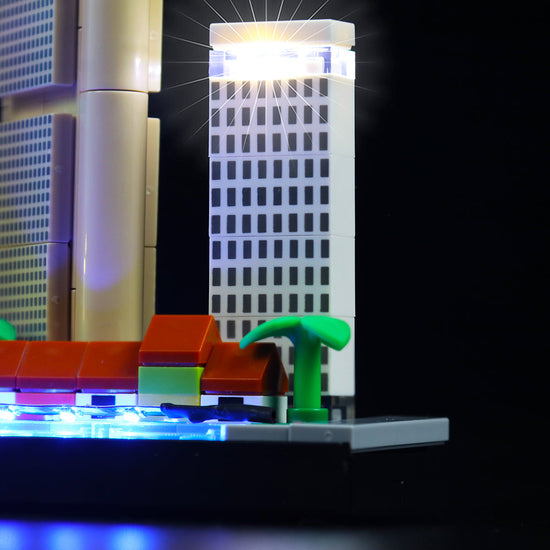 BrickBling - LED Licht Set für LEGO Skyline Series Singapur (21057)