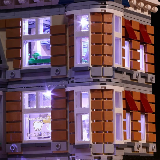 BrickBling - LED Licht Set für LEGO Creator Expert Stadtleben (10255) inkl. Fernbedienung