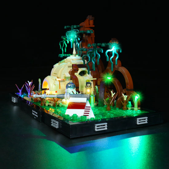 BrickBling - LED Licht Set für LEGO Star Wars: Dagobah Jedi Training Diorama (75330)