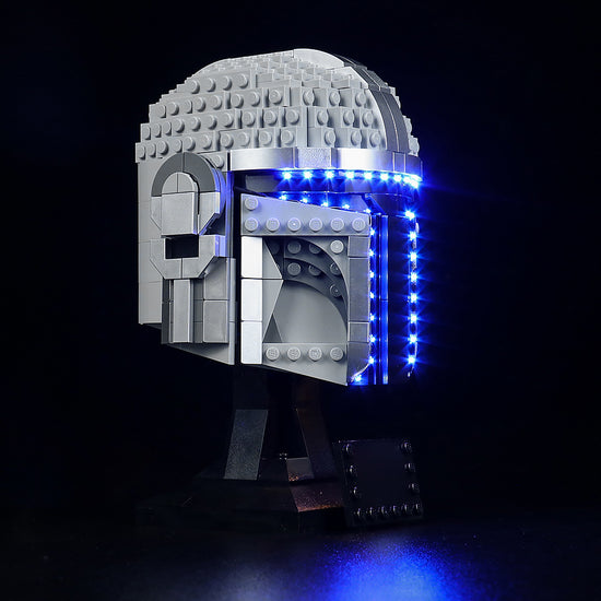 BrickBling - LED Licht Set für LEGO Star Wars: The Mandalorian Helm (75328)