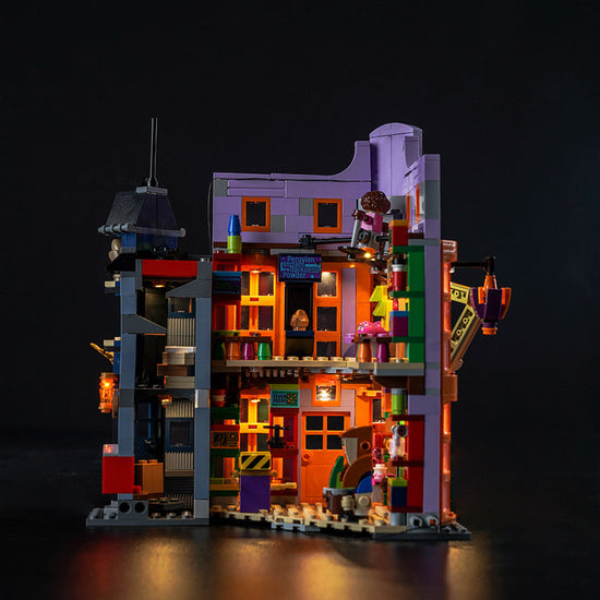 BrickBling - LED Licht Set für LEGO Winkelgasse: Weasleys Zauberhafte Zauberscherze (76422)