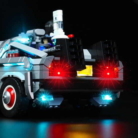 BrickBling - LED Licht Set für LEGO Zurück in die Zukunft: DeLorean - Die Zeitmaschine (10300) inkl. Fernbedienung