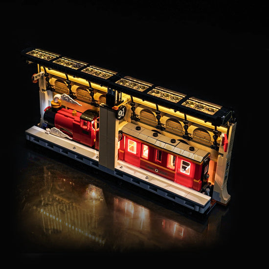 BrickBling - LED Licht Set für LEGO Harry Potter: Buchstütze: Hogwarts™ Express (76450) inkl. Fernbedienung