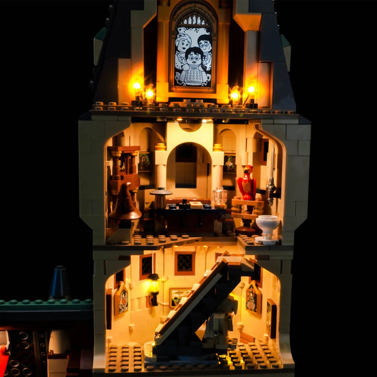 BrickBling - LED Licht Set für LEGO Harry Potter: Schloss Hogwarts™: Der Hauptturm (76454) inkl. Fernbedienung
