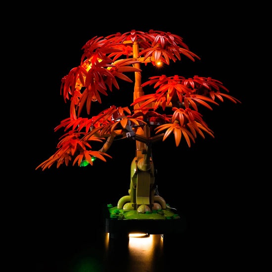 BrickBling - LED Licht Set für LEGO Japanischer Roter Ahorn - Bonsai-Baum (10348)