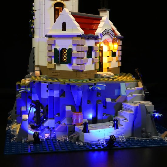 BrickBling - LED Licht Set für LEGO Motorisierter Leuchtturm (21335) inkl. Fernbedienung