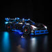 BrickBling - LED Licht Set für LEGO Porsche GT4 e-Performance Rennwagen (42176) inkl. Fernbedienung