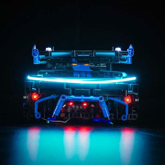 BrickBling - LED Licht Set für LEGO Porsche GT4 e-Performance Rennwagen (42176) inkl. Fernbedienung