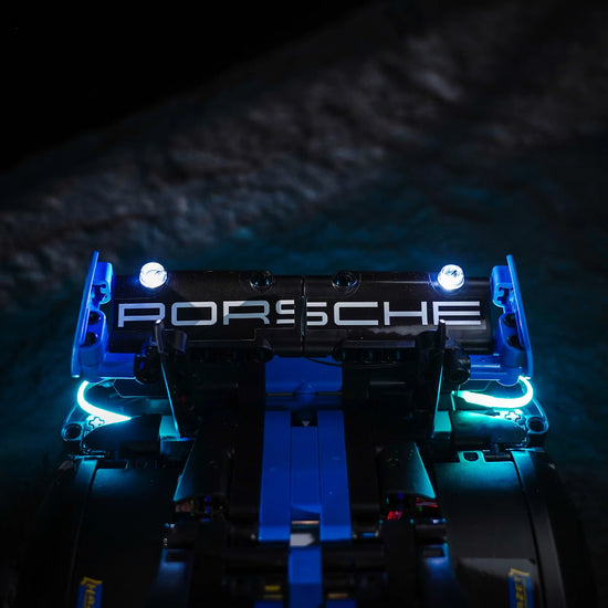 BrickBling - LED Licht Set für LEGO Porsche GT4 e-Performance Rennwagen (42176) inkl. Fernbedienung