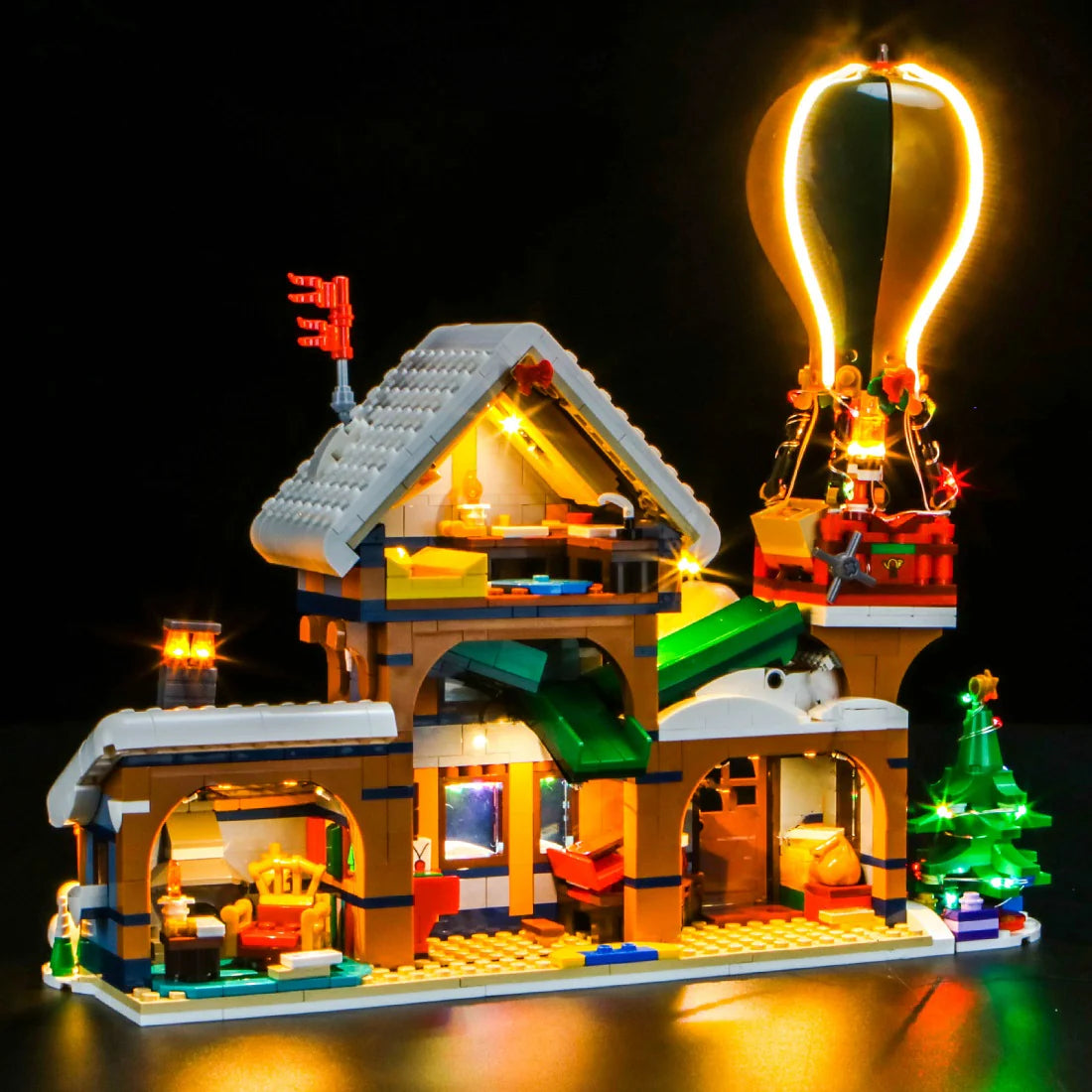 LED Licht Set für LEGO Postamt des Weihnachtsmanns (10339) inkl. Fernbedienung