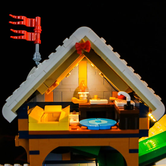 BrickBling - LED Licht Set für LEGO Postamt des Weihnachtsmanns (10339) inkl. Fernbedienung