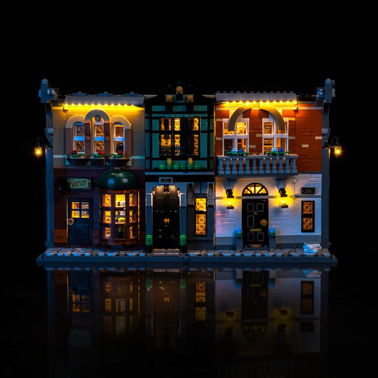 BrickBling - LED Licht Set für LEGO Sherlock Holmes: Bücherstütze (10351) inkl. Fernbedienung