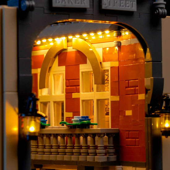 BrickBling - LED Licht Set für LEGO Sherlock Holmes: Bücherstütze (10351) inkl. Fernbedienung
