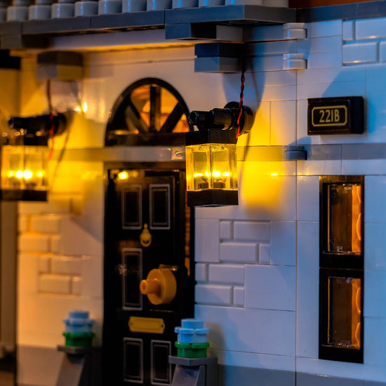 BrickBling - LED Licht Set für LEGO Sherlock Holmes: Bücherstütze (10351) inkl. Fernbedienung