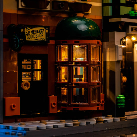BrickBling - LED Licht Set für LEGO Sherlock Holmes: Bücherstütze (10351) inkl. Fernbedienung