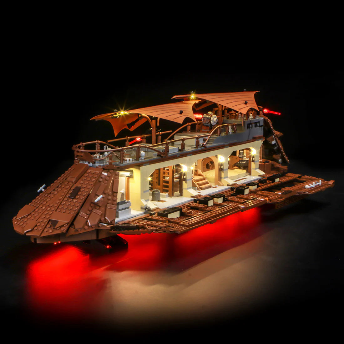 LED Licht Set für LEGO Star Wars: Jabbas Segelbarke (75397) inkl. Fernbedienung