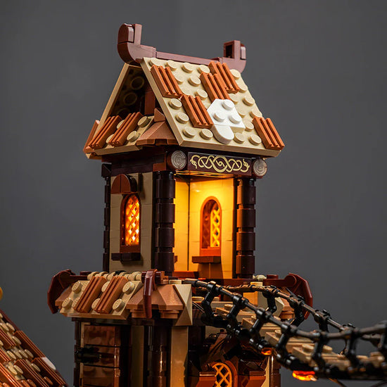 BrickBling - LED Licht Set für LEGO Wikingerdorf (21343) inkl. Fernbedienung