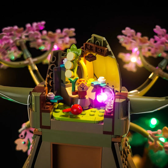 BrickBling - LED Licht Set für LEGO Deku-Baum 2-in-1 (Breath of the Wild Version) (77092) inkl. Fernbedienung