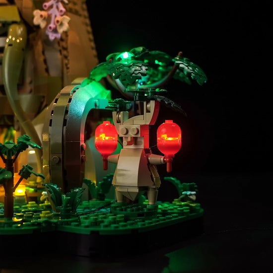 BrickBling - LED Licht Set für LEGO Deku-Baum 2-in-1 (Breath of the Wild Version) (77092) inkl. Fernbedienung