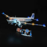 LED Licht Set für LEGO Douglas™ DC-3™ PAN AM® Passagierflugzeug (11378) inkl. Fernbedienung
