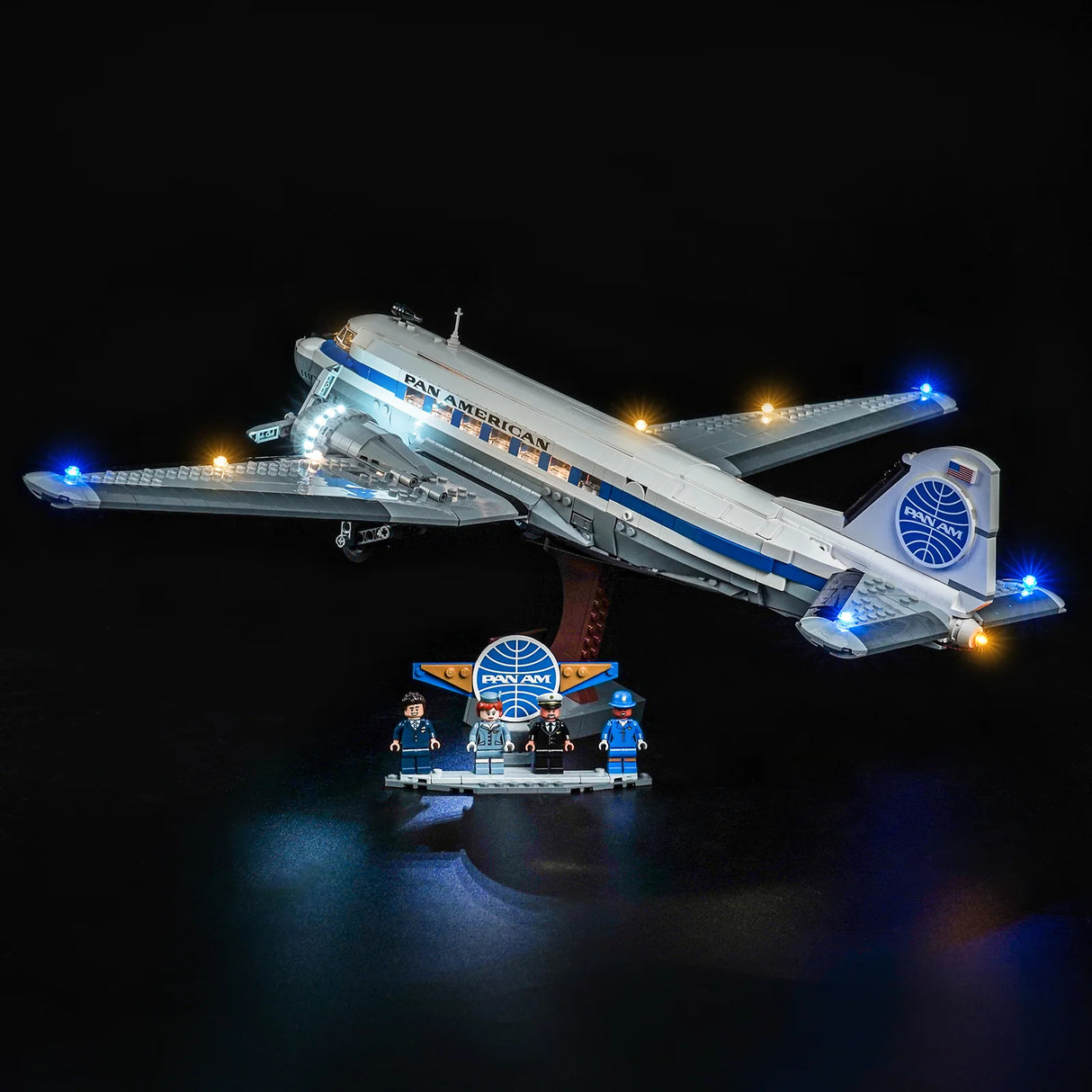 LED Licht Set für LEGO Douglas™ DC-3™ PAN AM® Passagierflugzeug (11378) inkl. Fernbedienung