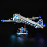 LED Licht Set für LEGO Douglas™ DC-3™ PAN AM® Passagierflugzeug (11378) inkl. Fernbedienung