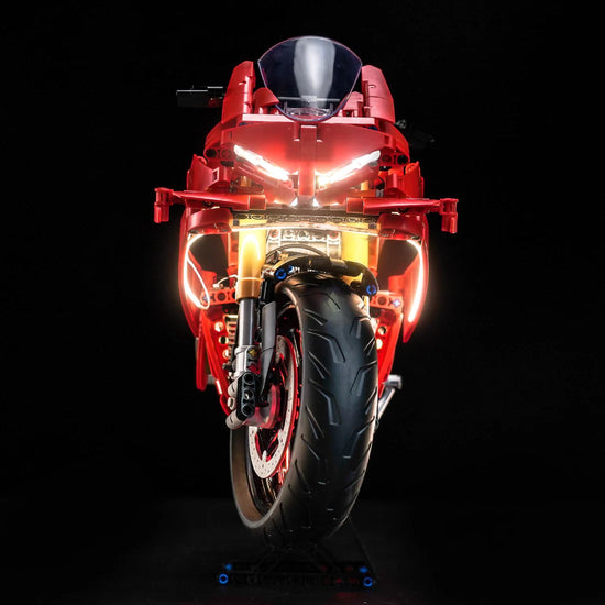 BrickBling - LED Licht Set für LEGO Ducati Panigale V4 S Motorrad (42202) inkl. Fernbedienung