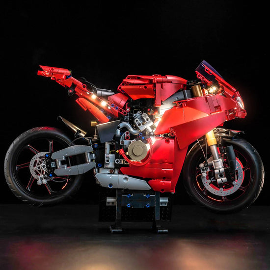 BrickBling - LED Licht Set für LEGO Ducati Panigale V4 S Motorrad (42202) inkl. Fernbedienung