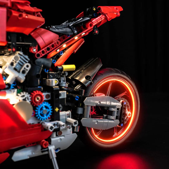 BrickBling - LED Licht Set für LEGO Ducati Panigale V4 S Motorrad (42202) inkl. Fernbedienung