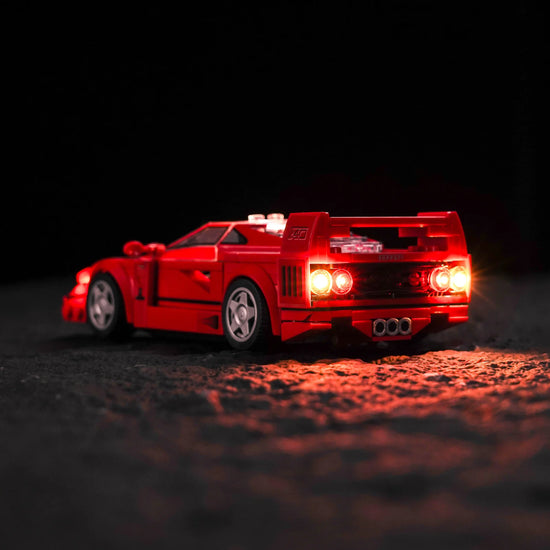 BrickBling - LED Licht Set für LEGO Ferrari F40 Supersportwagen (76934)