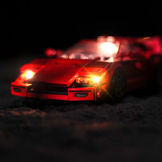 BrickBling - LED Licht Set für LEGO Ferrari F40 Supersportwagen (76934)