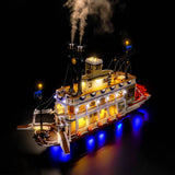 LED Licht Set für LEGO Flussraddampfer (21356) inkl. Fernbedienung und Sprühmodul
