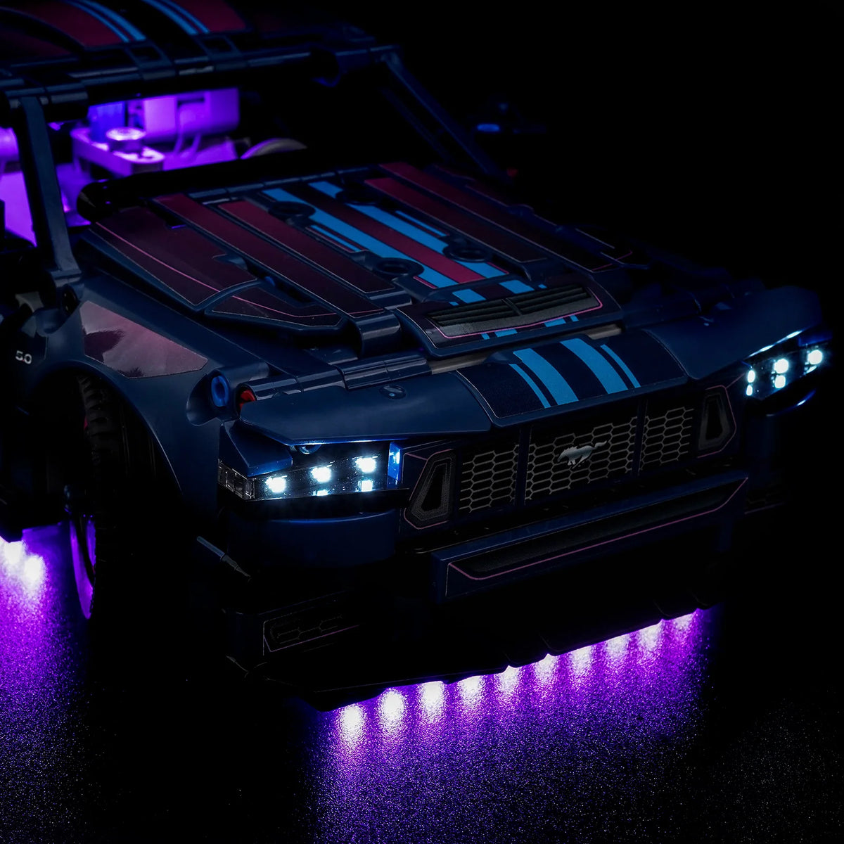 LED Licht Set für LEGO Ford Mustang GT Auto aus der Tuning-Werkstatt (42236) inkl. Fernbedienung