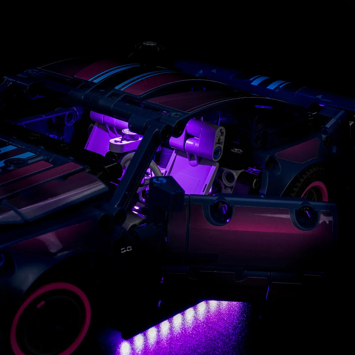 LED Licht Set für LEGO Ford Mustang GT Auto aus der Tuning-Werkstatt (42236) inkl. Fernbedienung