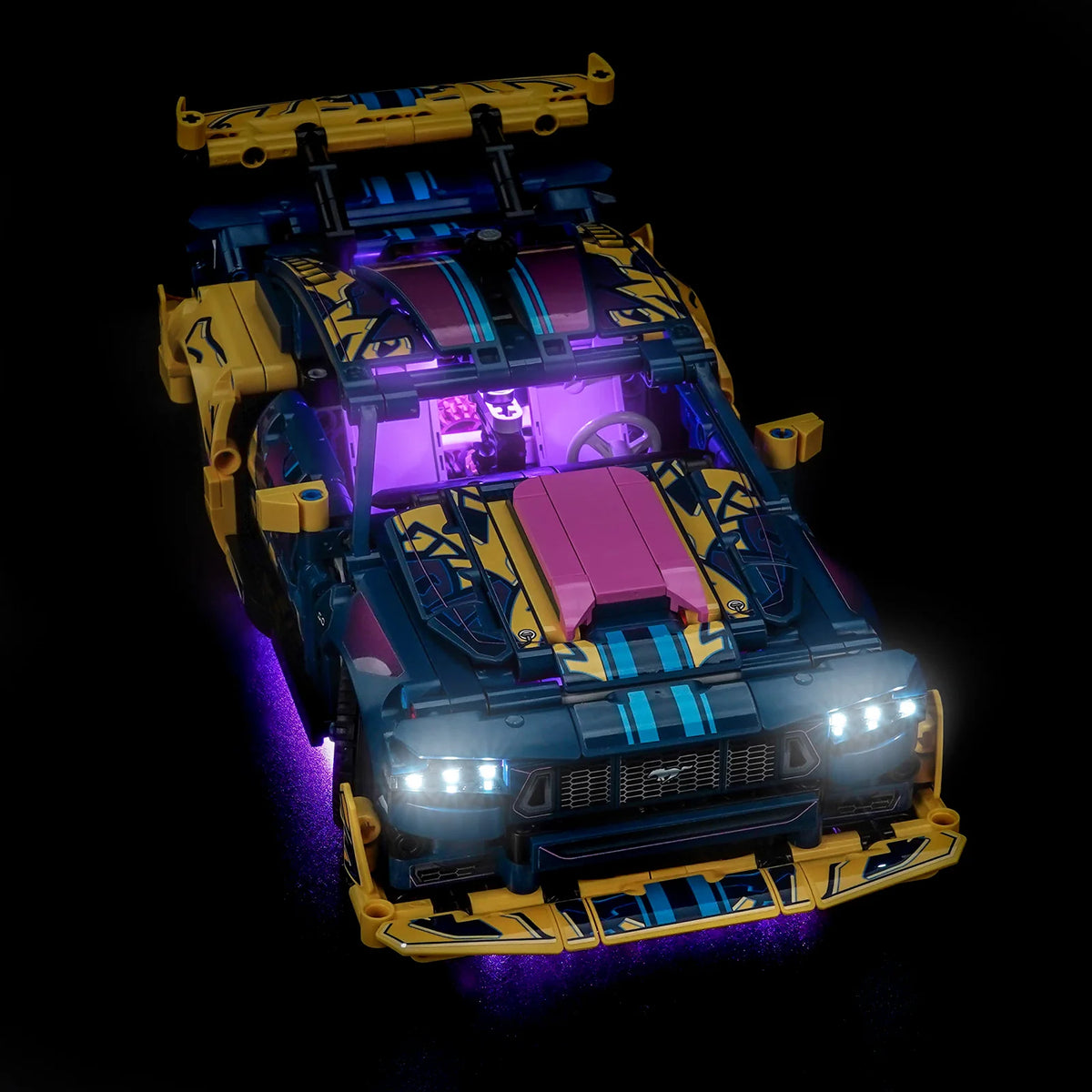 LED Licht Set für LEGO Ford Mustang GT Auto aus der Tuning-Werkstatt (42236) inkl. Fernbedienung