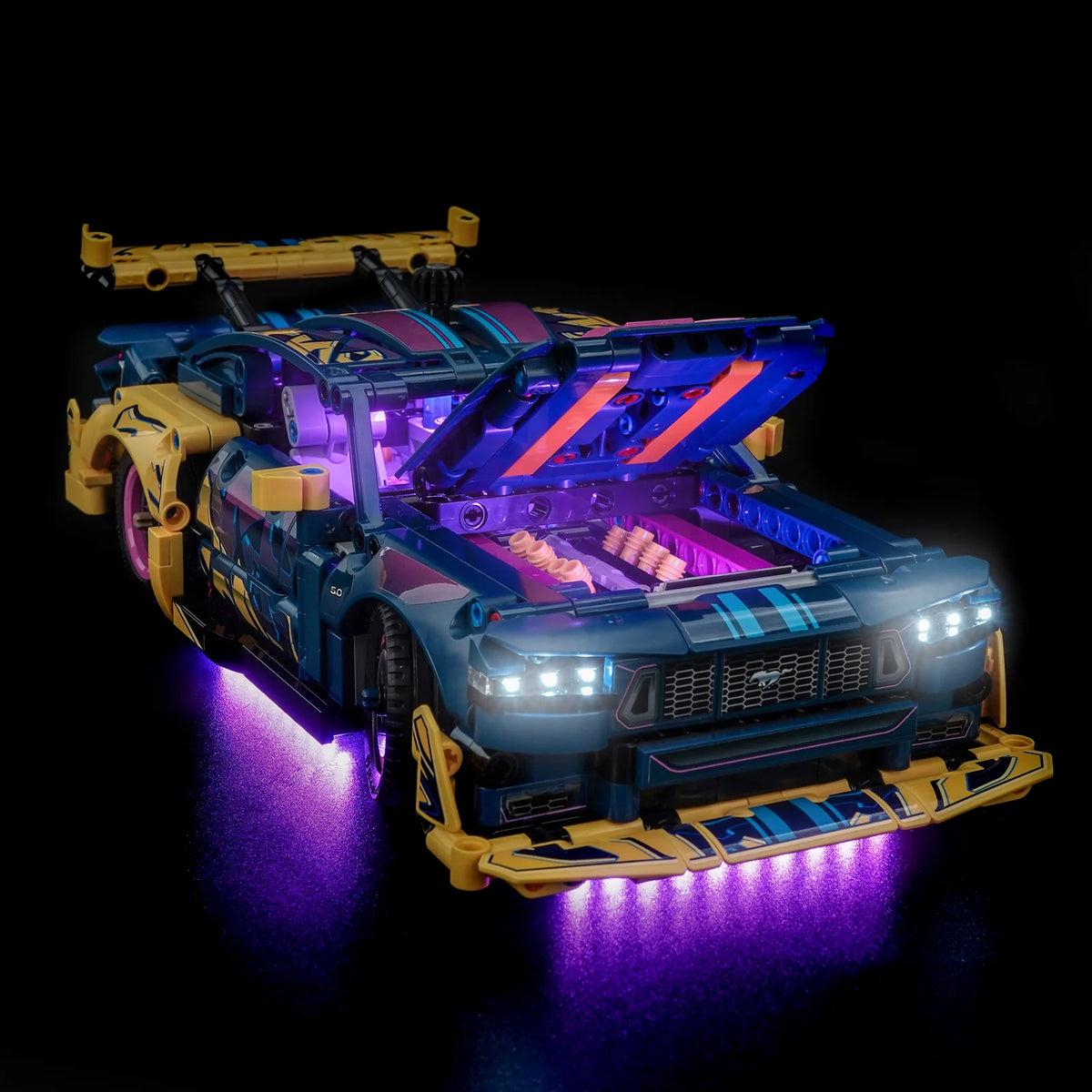LED Licht Set für LEGO Ford Mustang GT Auto aus der Tuning-Werkstatt (42236) inkl. Fernbedienung