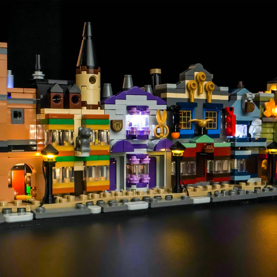 BrickBling - LED Licht Set für LEGO Harry Potter: Die Zauberläden der Winkelgasse™ (76444) inkl. Fernbedienung