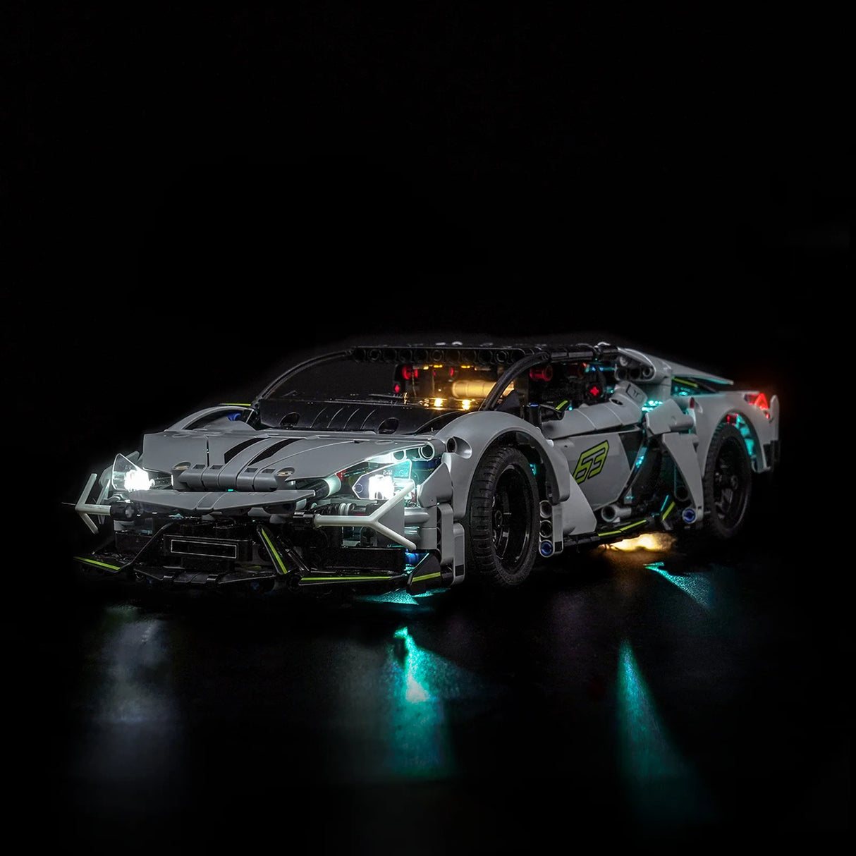 LED Licht Set für LEGO Lamborghini Revuelto Supersportwagen (42214) inkl. Fernbedienung