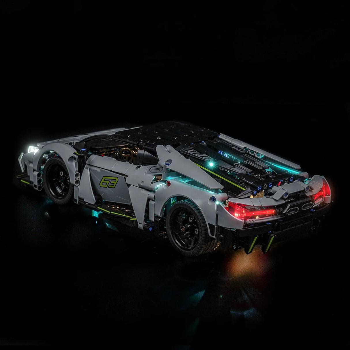 LED Licht Set für LEGO Lamborghini Revuelto Supersportwagen (42214) inkl. Fernbedienung