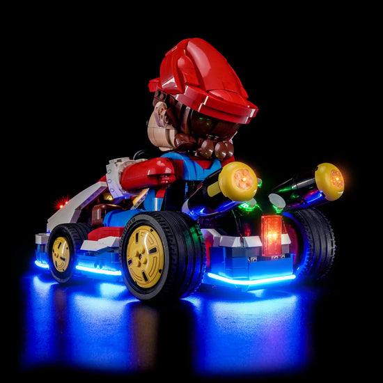 BrickBling - LED Licht Set für LEGO Mario Kart: Mario & Standard-Kart (72037) inkl. Fernbedienung