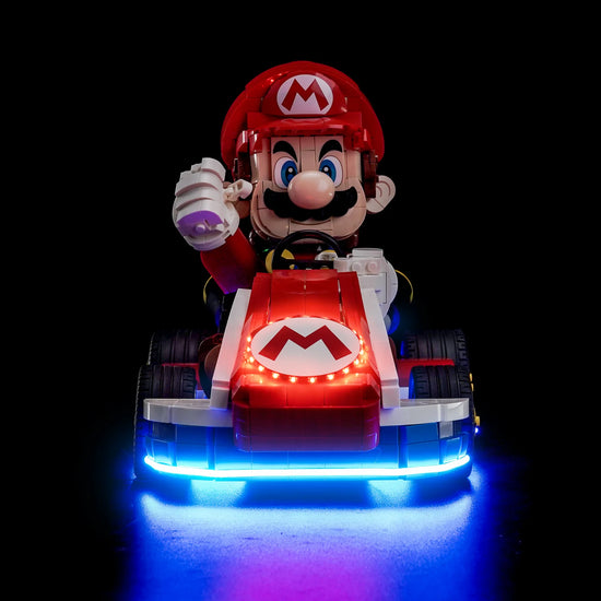 BrickBling - LED Licht Set für LEGO Mario Kart: Mario & Standard-Kart (72037) inkl. Fernbedienung