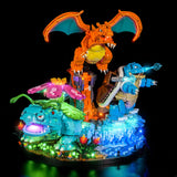 LED Licht Set für LEGO Pokémon: Bisaflor, Glurak und Turtok (72153) inkl. Fernbedienung