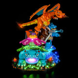 LED Licht Set für LEGO Pokémon: Bisaflor, Glurak und Turtok (72153) inkl. Fernbedienung