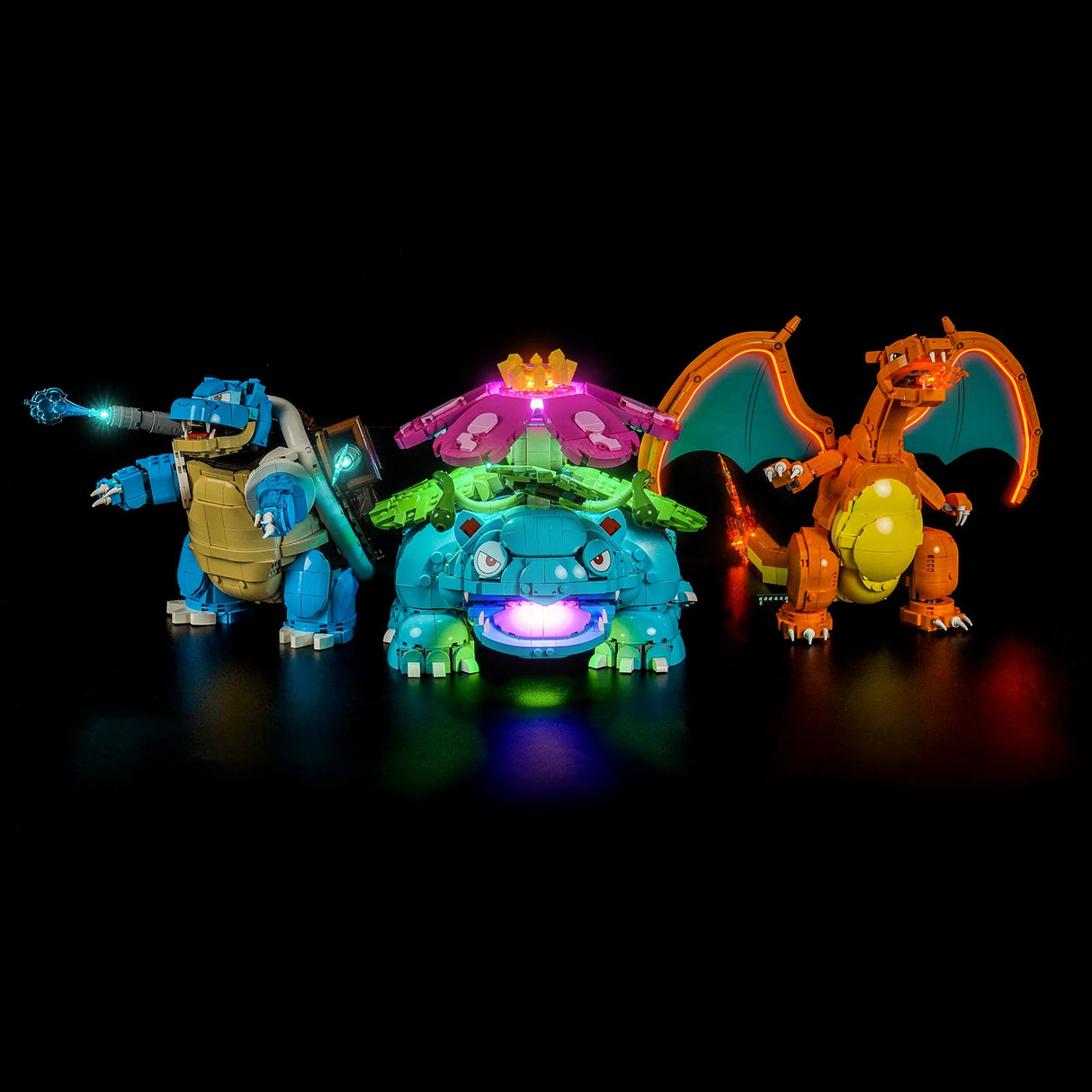 LED Licht Set für LEGO Pokémon: Bisaflor, Glurak und Turtok (72153) inkl. Fernbedienung