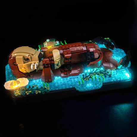 BrickBling LED Licht Set für LEGO Schwimmende Otter (21366) inkl. Fernbedienung P110602