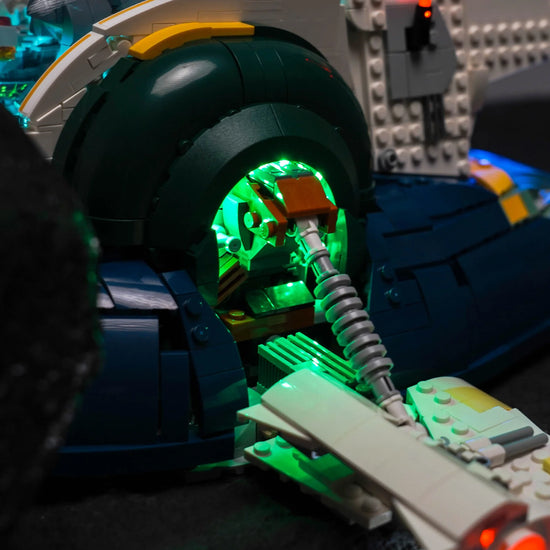 BrickBling - LED Licht Set für LEGO Star Wars: Jango Fetts Sternenschiff der Firespray-Klasse (75409) inkl. Fernbedienung