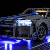 LED Licht Set für LEGO 2 Fast 2 Furious Nissan Skyline GT-R (R34) Flitzer (42210) inkl. Fernbedienung