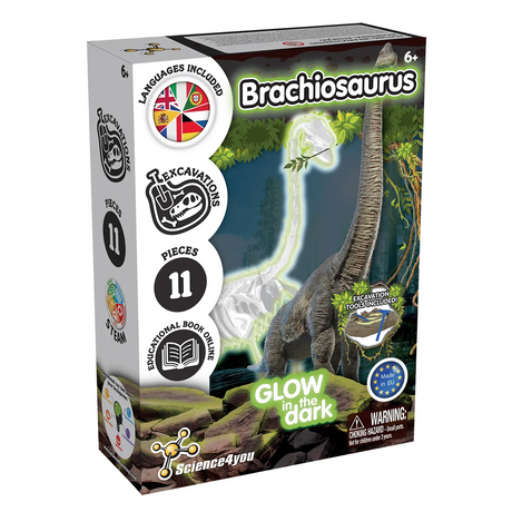 Leuchtender Brachiosaurus - Ausgrabungs-Kit